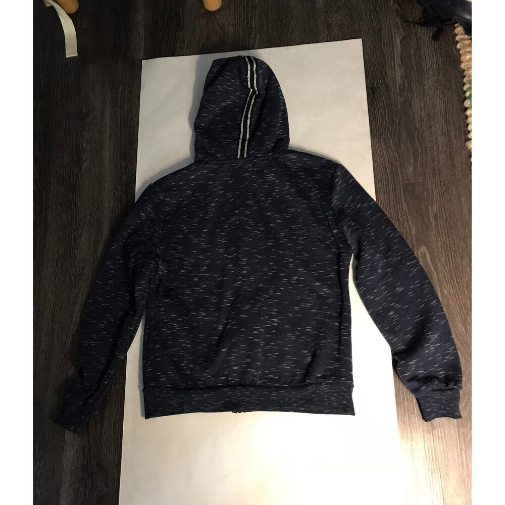 Supernova Love Hoodie Blue/ White L Zip Tie Comfy Cozycore Preppy Lounge Urban - Picture 6 of 11